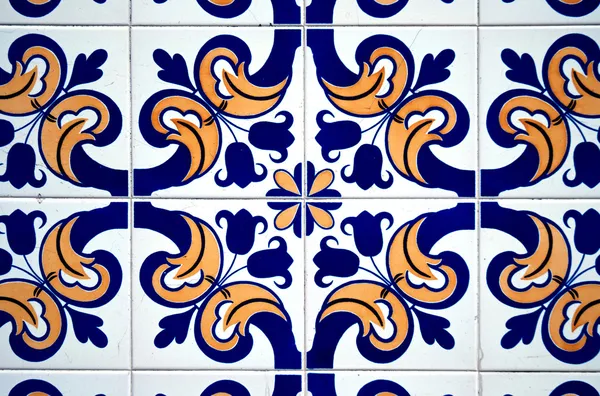 Vintage spanish style ceramic tiles — Stock Photo, Image