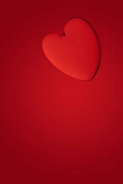 Acrylic heart shape miniature — Stock Photo, Image