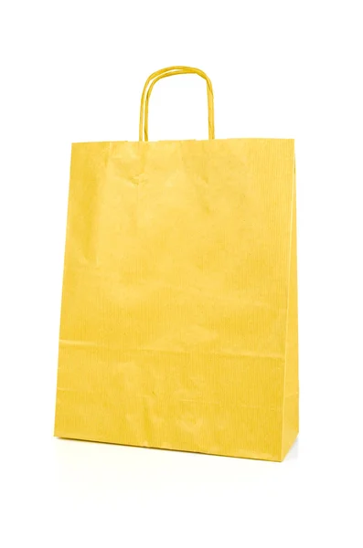 Yellow paper bag — Stock Photo, Image