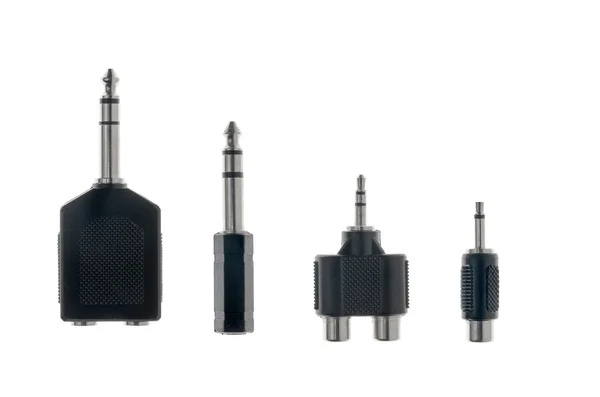 Audio plug adaptors — Stock Photo, Image