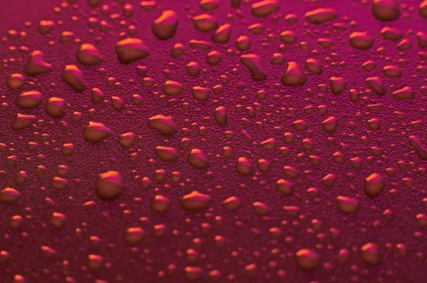 Gotas de agua rosa — Foto de Stock