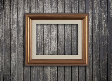 Vintage wooden frame clipart