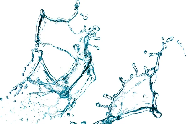 Blå färg vattenstänk — Stockfoto