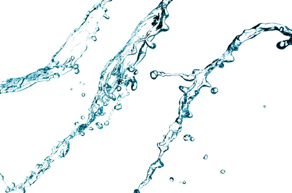 Синій колір водяних бризок — стокове фото