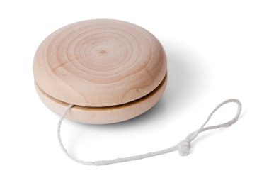 Wooden yo-yo toy clipart