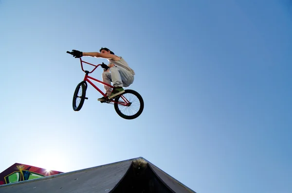 BMX fiets stunt tafelblad — Stockfoto