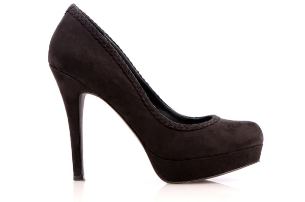Suede stiletto shoe — Stock Photo, Image