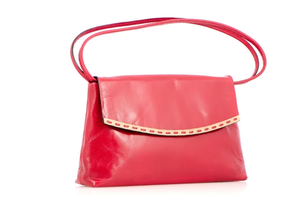 Woman red bag — Stock Photo, Image