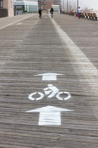 Boardwalk Bike Lane — Stock Photo, Image