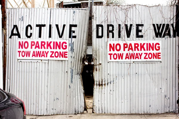 Ζώνη απαγόρευσης στάθμευσης — Φωτογραφία Αρχείου