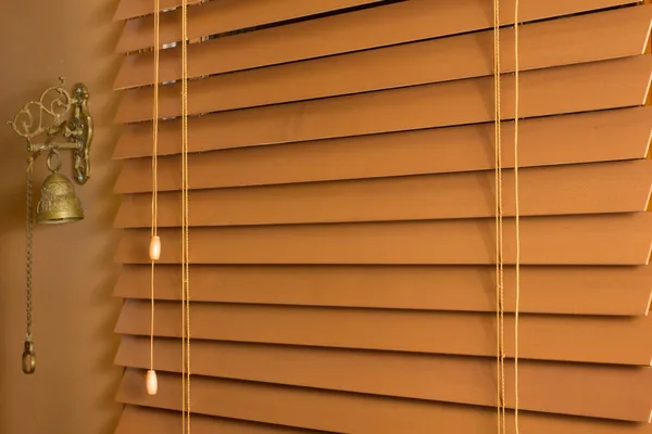 Wood Window Blinds — Stock Photo, Image