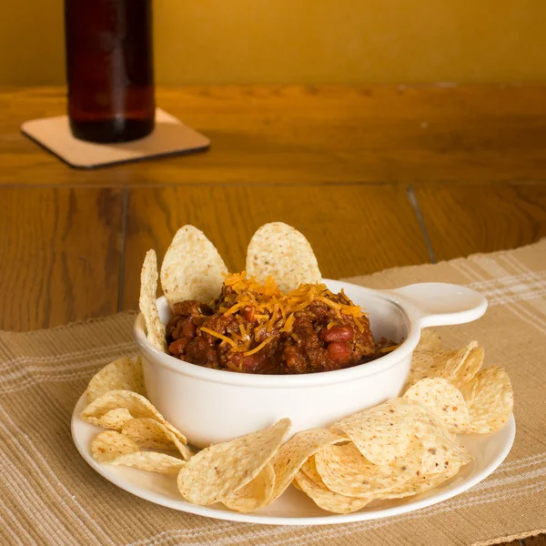 Chili and Nacho Chips — Stock Photo, Image