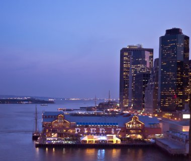 South street Seaport'tan nyc geceleri