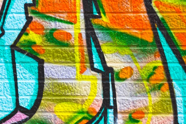 Graffit 墙 — 图库照片