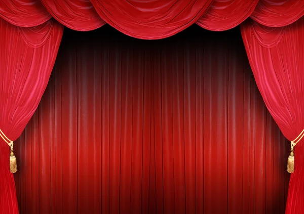 Stage backdrop of a theater — Stock Photo, Image