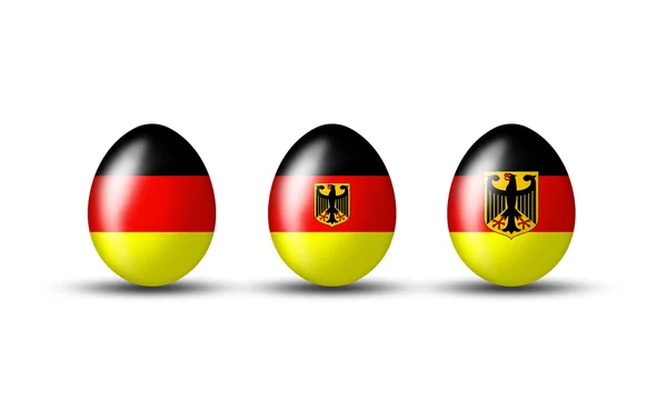 Kollektion deutscher Eier — Stock Photo, Image