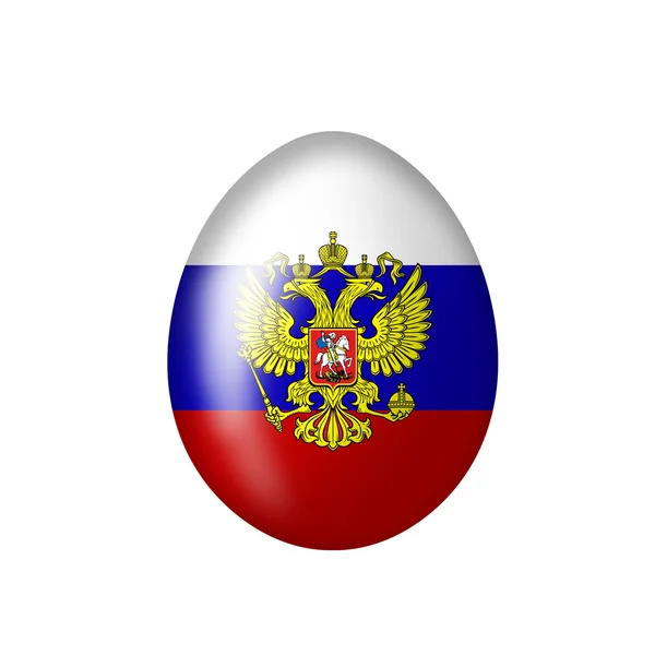 Huevo con águila rusa del zarista — Foto de Stock