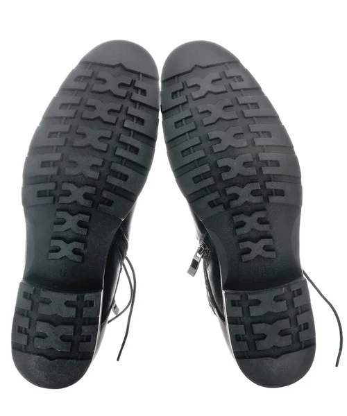 黑色男式皮鞋 — 图库照片