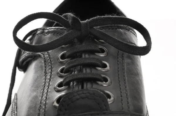 Zapatos de cuero negro para hombre — Foto de Stock