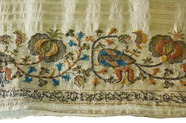 Embroidery on fabric — Stock Photo, Image