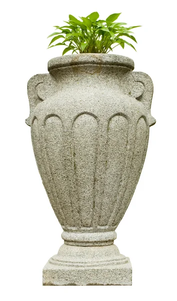 stock image Granite vase, park design.