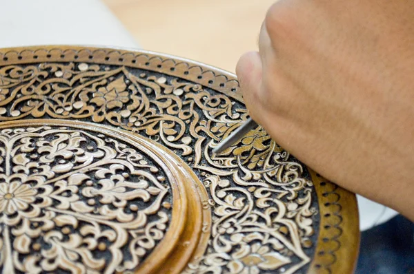 Art of wood carving. — Stock Photo, Image