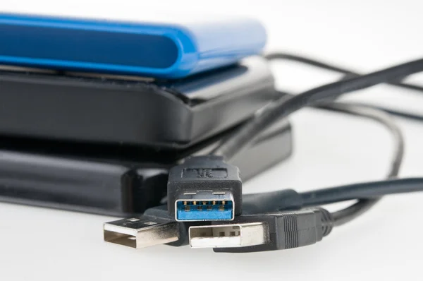 USB разъем крупным планом — стоковое фото