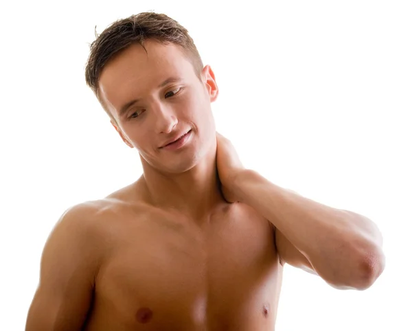 Shoulder and arm naked male body — Stock Photo, Image