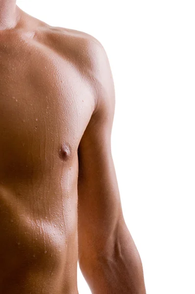 Ramene a paže nahé mužské tělo — Stock fotografie