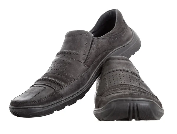 Men's walking shoes nubuck — Stock Photo, Image