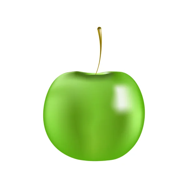 Saftigt grönt äpple — Stockfoto