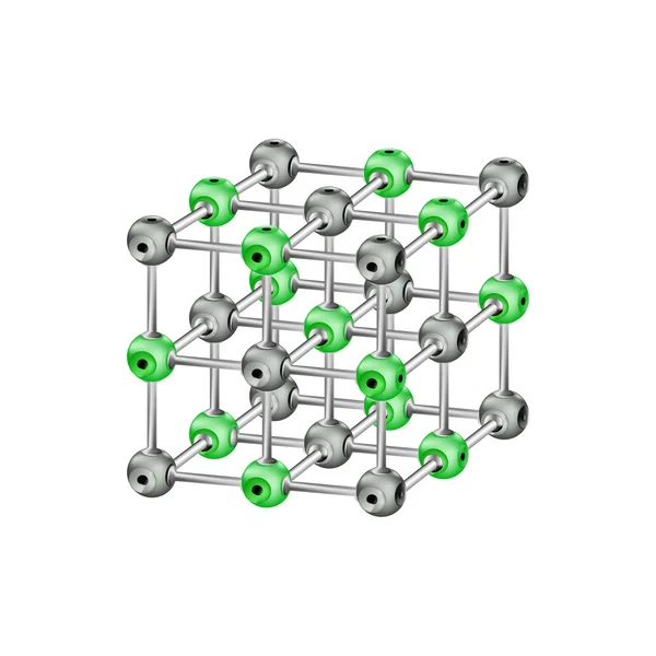 Rede de cristais moleculares — Fotografia de Stock