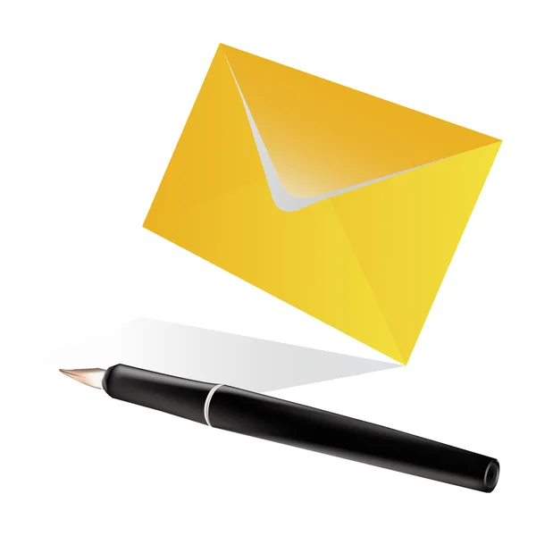 Envelope amarelo — Fotografia de Stock