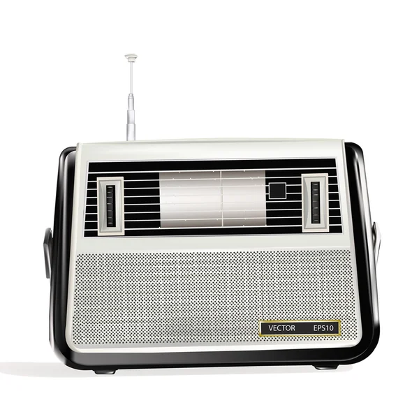 复古无线电接收机 — 图库矢量图片