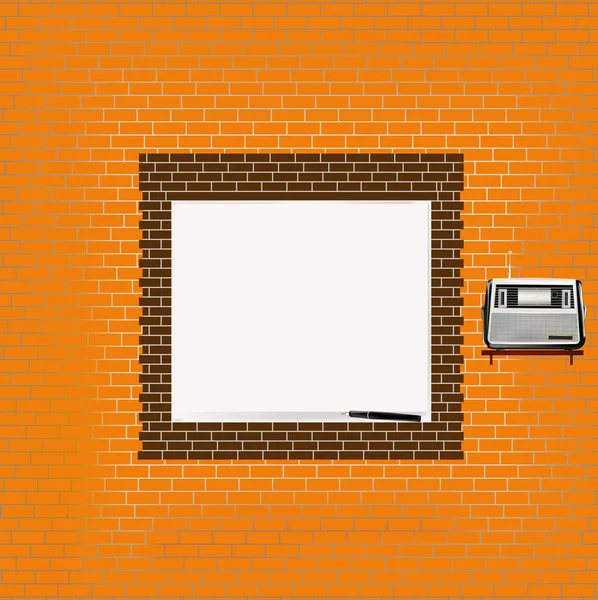 Mur de briques texturales — Image vectorielle