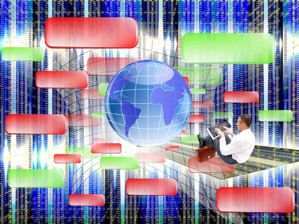 Nyaste datorn teknik internet — Stockfoto