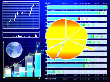 Financial stock backgrounds clipart