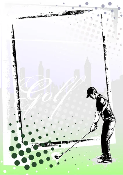 Кадр гольф 2 — стоковий вектор