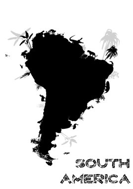 South america continent clipart