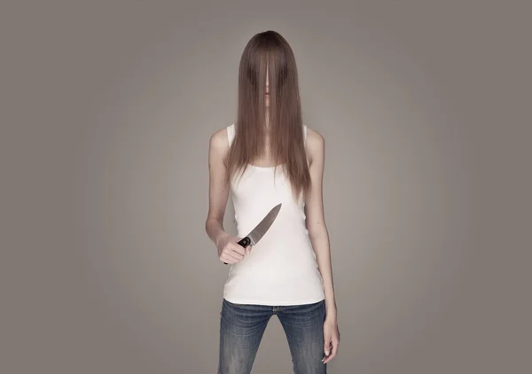 Długie włosy kobieta — Zdjęcie stockowe