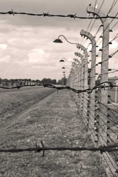 Concentratiekamp Auschwitz-birkenau. — Stockfoto