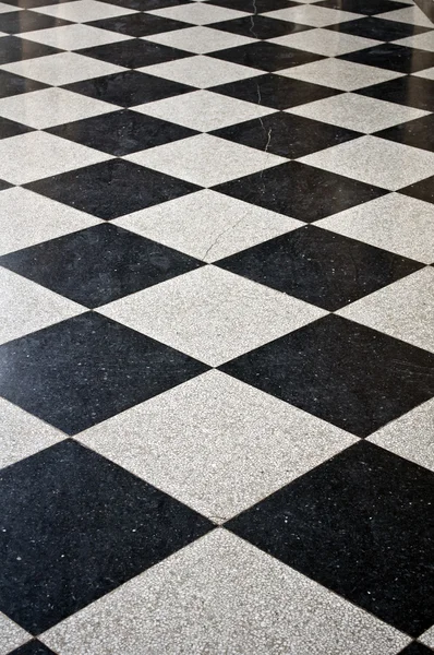 stock image Black and white marble floor.