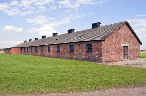 Campo de concentración de Auschwitz Birkenau . — Foto de Stock
