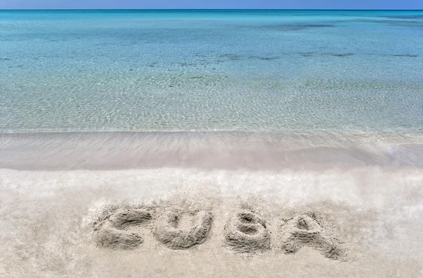 Küba plaj. — Stok fotoğraf