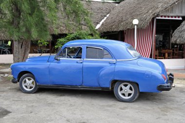 Old cuban car. clipart