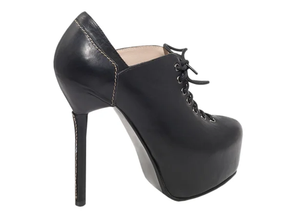 Black high-heeled shoe. — Stock Photo, Image