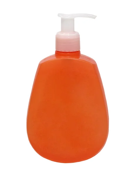 オレンジ色の化粧品容器. — ストック写真