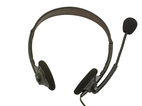 Svart headset. — Stockfoto