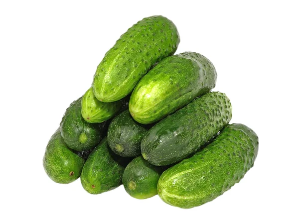 Fresh cucumbers. Isolated — Stock Photo, Image