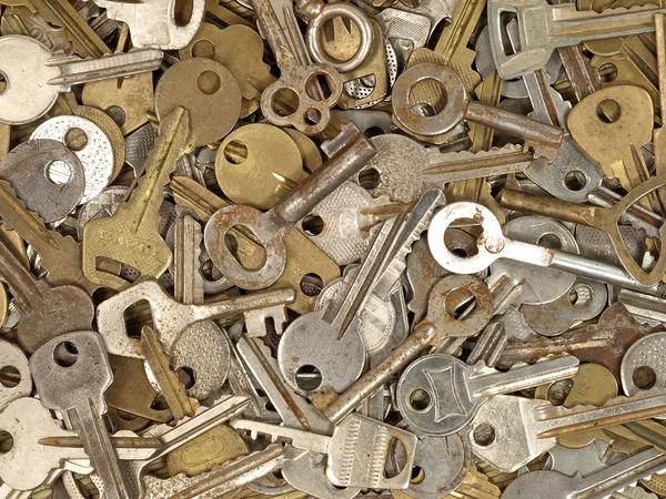 Conjunto de chaves de metal antigas . — Fotografia de Stock